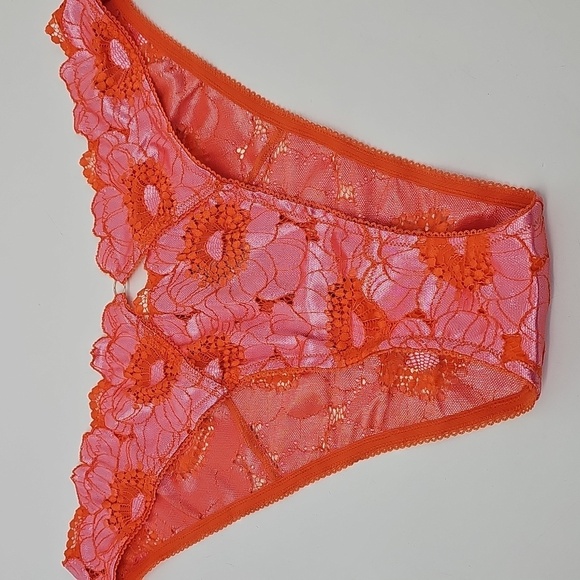 Savage X Fenty Floral Pink & Orange Sexy Panties Sz:2X - Picture 7 of 7